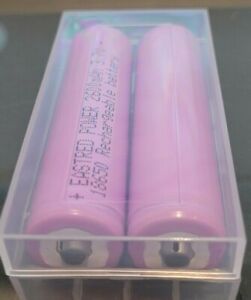 2pcs 18650 Rechargeable Battery Lithium Battery 3.7V 2600mAh Button Top Battery 