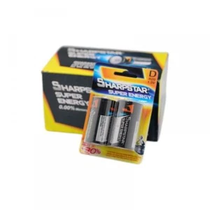 2pk Sharpstar Super Energy Heavy Duty D Battery 1.5V - Picture 1 of 1