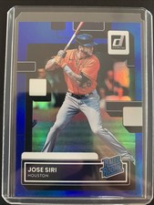 2022 Donruss Jose Siri Blue Foil Parallel Rated Rookie Card
