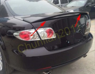 Alerón estilo fábrica ABS ajuste 2003-2008 Mazda 6 4 puertas sedán PU Foto 1 de 4