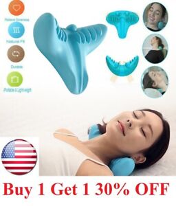For Cervical Neck Pillow Traction Device Brace Support Pain Relief Massage Gift 