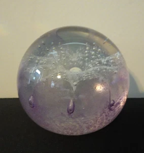 Signierter Michael Nourot Studio Kunst Glas Brunnen Briefbeschwerer P-05-83-ALC - Bild 1 von 11