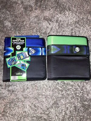 Case-It The Open Tab Binders, 3 Ring 2 Inch Capacity - NEW Lot Of 2! Blue Green - Image 1 of 4