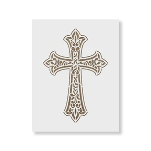 Plantilla Cross - plantillas Mylar duraderas y reutilizables - Imagen 1 de 5