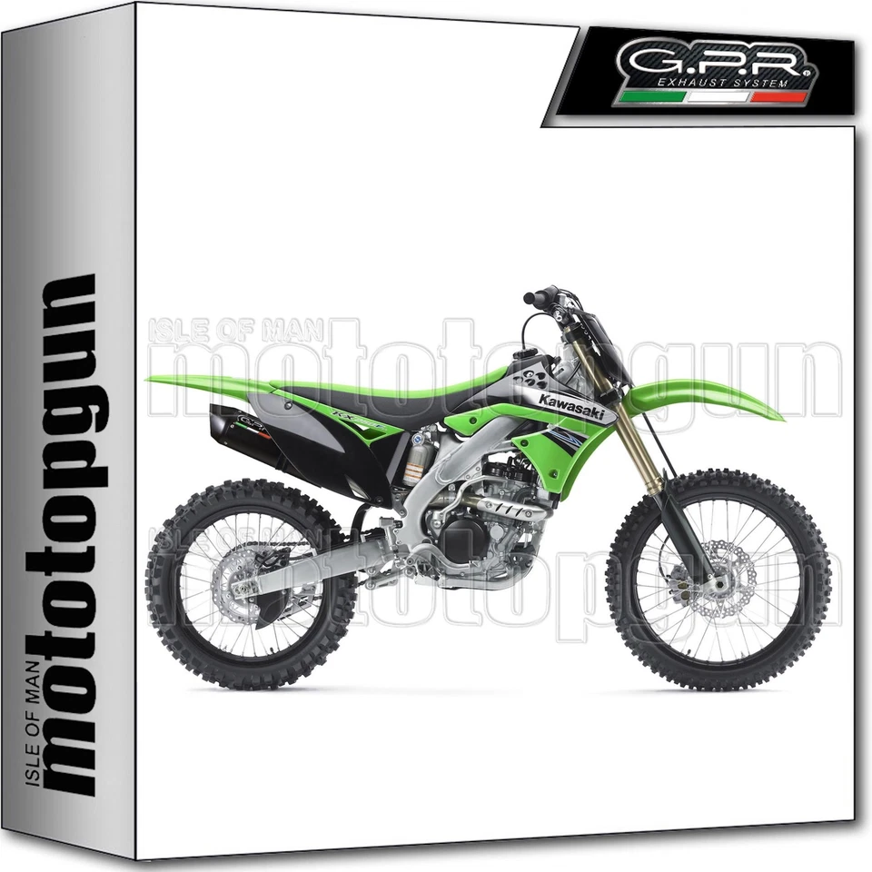 GPR FULL SYSTEM EXHAUST OK FURORE BLACK KAWASAKI KX 250 F 2006 06 2007 07 — 第 1/2 张图片