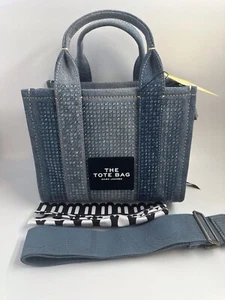 Marc Jacob’s Small Crystal Canvas “The Tote Bag” Light Blue, Brand New + Dustbag - Picture 1 of 9