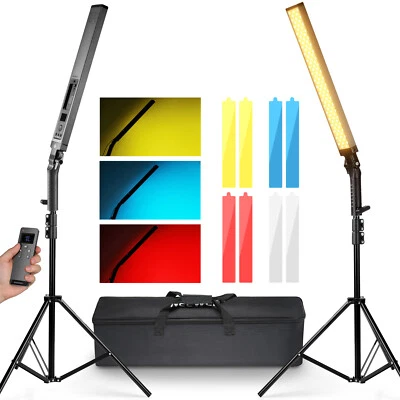 NEEWER Upgraded  2 Packs Handheld Dimmable LED Video Light Stick Lighting Kit - Image 1 of 4