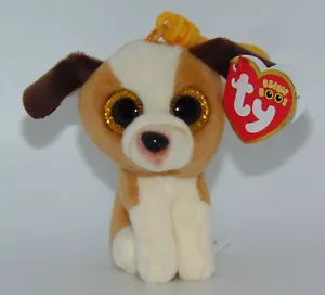 2022 Ty Beanie Boos HUGO the dog Key Clip Size Neu mit Etikett - IN HAND - Bild 1 von 2