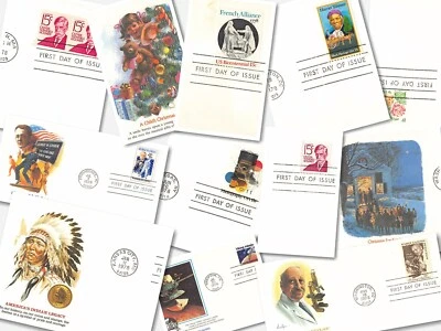 Coleção Fleetwood USPS FDI 1978 total de 11 itens   - Imagem 1 de 4