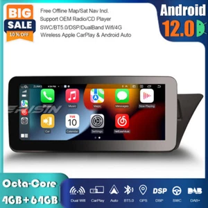 10.25"Android 13 Car Stereo Sat Nav DAB+CarPlay Wifi for Audi A4/A5/B8/S4/S5 RHD - Picture 1 of 20