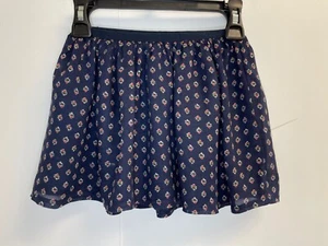 Polo Ralph Lauren Girls Size 4/4T Skirt Navy Floral Elastic Waist Lined - Picture 1 of 3