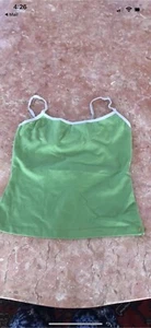 Green SOLOW ATHLETIC BUILT IN BRA TOP SIZE L - Picture 1 of 6