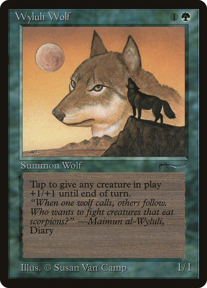 Wyluli Wolf (Dark) X (1) Arabian Nights Excellent/Near Mint _ 4RCards - Image 1 of 1