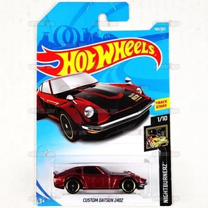 2018 Hot Wheels CUSTOM DATSUN 240z #140 red Nightburnerz - HW 1:64 Mattel FJY95 - Picture 1 of 2