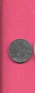 DÄNEMARK DÄNISCHE KM839.1 1954 VZ-SUPER SCHÖNE ALTE VINTAGE GEBRAUCHTE ZINKERZ MÜNZE   - Bild 1 von 1