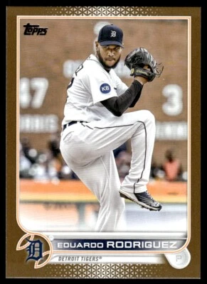 2022 Topps Update Gold Eduardo Rodriguez /2022 Bowie BaySox #195 - Image 1 of 2