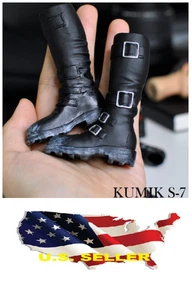 1/6 Kumik Herren Schuhe schwarz Militär Kampf Reitstiefel für Hot Toys ❶USA❶ - Bild 1 von 3
