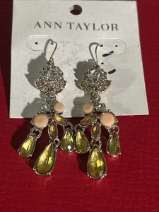 Ann Taylor große Kristall Chandelier Ohrhänger Neu mit Etikett - Bild 1 von 4