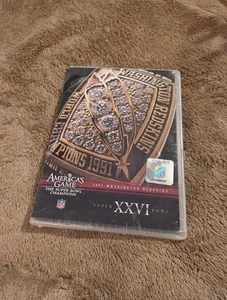 1991 Washington Redskins Super Bowl XXVI Champions DVD NFL Football Sealed - Picture 1 of 6