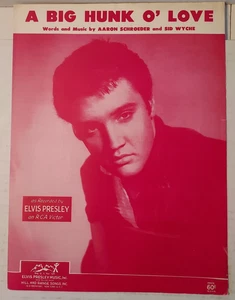 Noten Elvis Presley "A Big Hunk O' Love" ©1959 - Bild 1 von 2