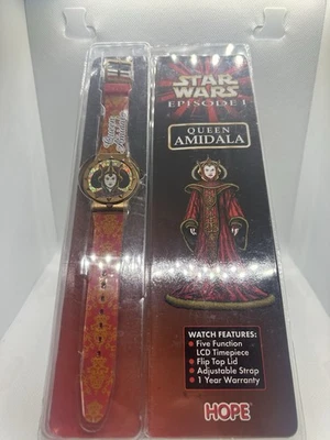 Star Wars Episode I Queen Amidala LCD Watch by Hope – Sealed Vintage 1999 - Image 1 of 2