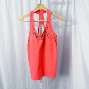 Canotta Title Nine donna XS reggiseno integrato rosa corallo tennis golf pickleball - Foto 1 di 11