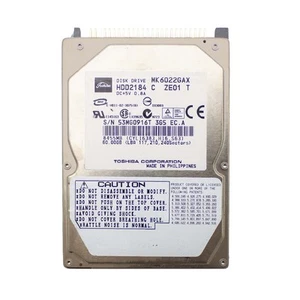 Hard Disk HDD IDE PATA 2.5" 60GB Laptop Computer EIDE Not Refurbished - Picture 1 of 2