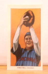 T-206 TABACCO BASEBALL CARD RISTAMPA 1988 PIEMONTE DICK HOBLITZELL CINCINNATI - Foto 1 di 2