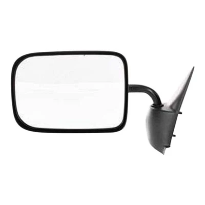 Black Manual Side View Mirror Driver Left LH for 94-97 Dodge Ram Pickup Truck - Image 1 of 4