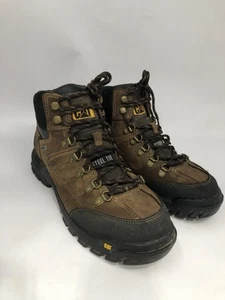 Calzado Gato Para Hombre Umbral Impermeable Puntera de Acero Bota de Trabajo Marrón Real Talla 9... - Imagen 1 de 5