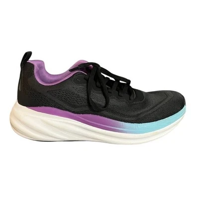 Кроссовки беговые спортивные женские AVIA пена с эффектом памяти черные фиолетово-синие размер 9,5 - Изображение 1 из 4