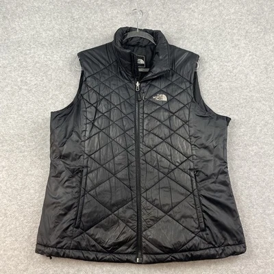 Chaleco North Face Mujer XL Negro Cálido Invierno Primaloft Acolchado Exterior Puffer Foto 1 de 4