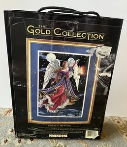 NEW RARE Unopened Dimensions GOLD COLLECTION Needlepoint Kit ANGELIC BEACON 2449 - Picture 1 of 6