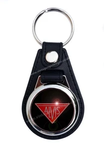 CLASSIC ALVIS CAR FAUX LEATHER KEY RING / KEY FOB./  VINTAGE BRITISH ALVIS CARS - Picture 1 of 1