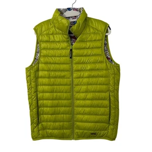 SPRZ NY Keith Haring Uniqlo Vest Mens Small Green Puffer Reversible Packable - Picture 1 of 8