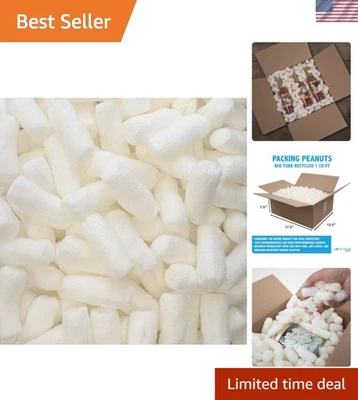 Embalaje compostable cacahuetes 1 pie cúbico - Protección de envío antiestática sin polvo Foto 1 de 4