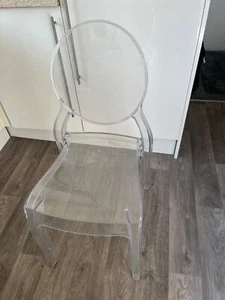 Acrylic Ghost Dining Chair Clear - Picture 1 of 3