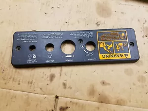 Placa de identificación de control lanzanieves de una sola etapa Toro 104-2771 - Imagen 1 de 1