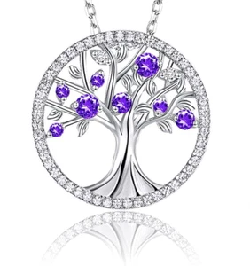 Damen Kette Lebensbaum Halskette aus 925 Sterling Silber Anhänger,Lebensbaum Ket - Bild 1 von 6