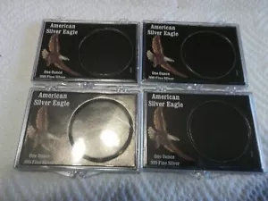 (4) Edgar Marcus eagle Snaplock Holder per Silver Eagle $ NUOVO! SPEDIZIONE GRATUITA! - Foto 1 di 1