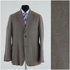 Men Summer Linen Sport Coat 42R US Size MEXX Grey Stone Half lined Blazer Jacket