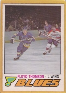 1977-78 O PEE CHEE HOCKEY FLOYD THOMSON #358 BLUES NM *A9584