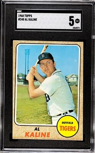 1968 Topps #240 Al Kaline SGC 5 EX - Picture 1 of 2