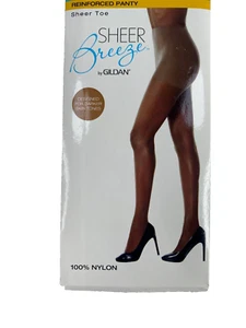 Pantimedias transparentes Gildan para mujer talla B negras reforzadas punta transparente - Imagen 1 de 4