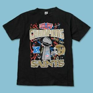 New Orleans Saints T Shirt  Vintage Super Bowl 2009 NFL Sport Football Team Tee 