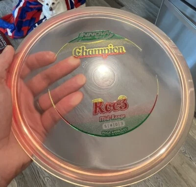 Innova “Champagne Champion” Rainbow Roc3, Super Rare, Is Inked, But Not Thrown - Image 1 of 4