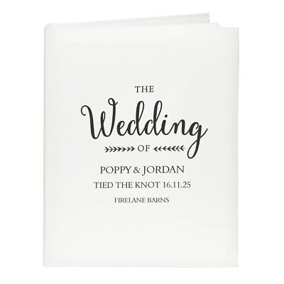 Personalised Rustic Wedding Day Photo Album Traditional Beautiful Photo Album - Image 1 of 4