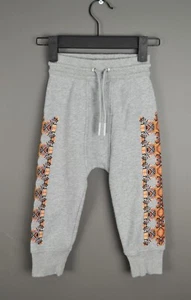 Burberry Unisex Thomas Bear Cotton Joggers Sweatpants Grey Sz 4 Years - Picture 1 of 8
