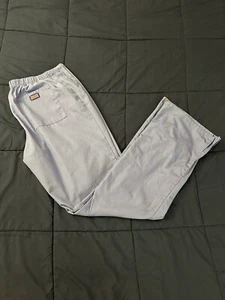 Cherokee Workwear Scrub Bottoms Pants L Blue Drawstring - Picture 1 of 11