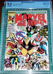 Marvel Age Annual #4 (1988) CBCS 9.2 NM OW/W Arthur Adams Marvel NOT CGC - Bild 1 von 1